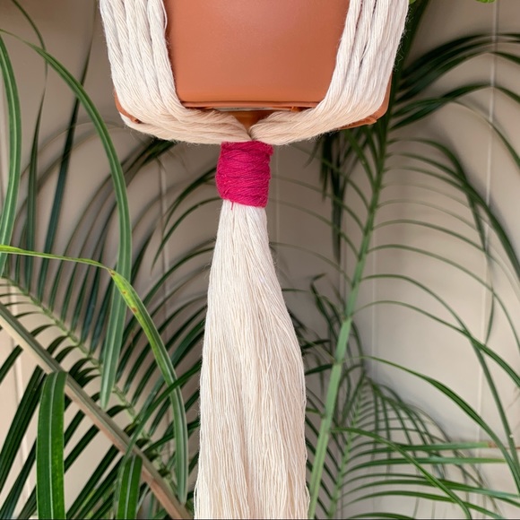 Hand Crafted Boho Macrame Plant Hanger - Picture 6 of 9